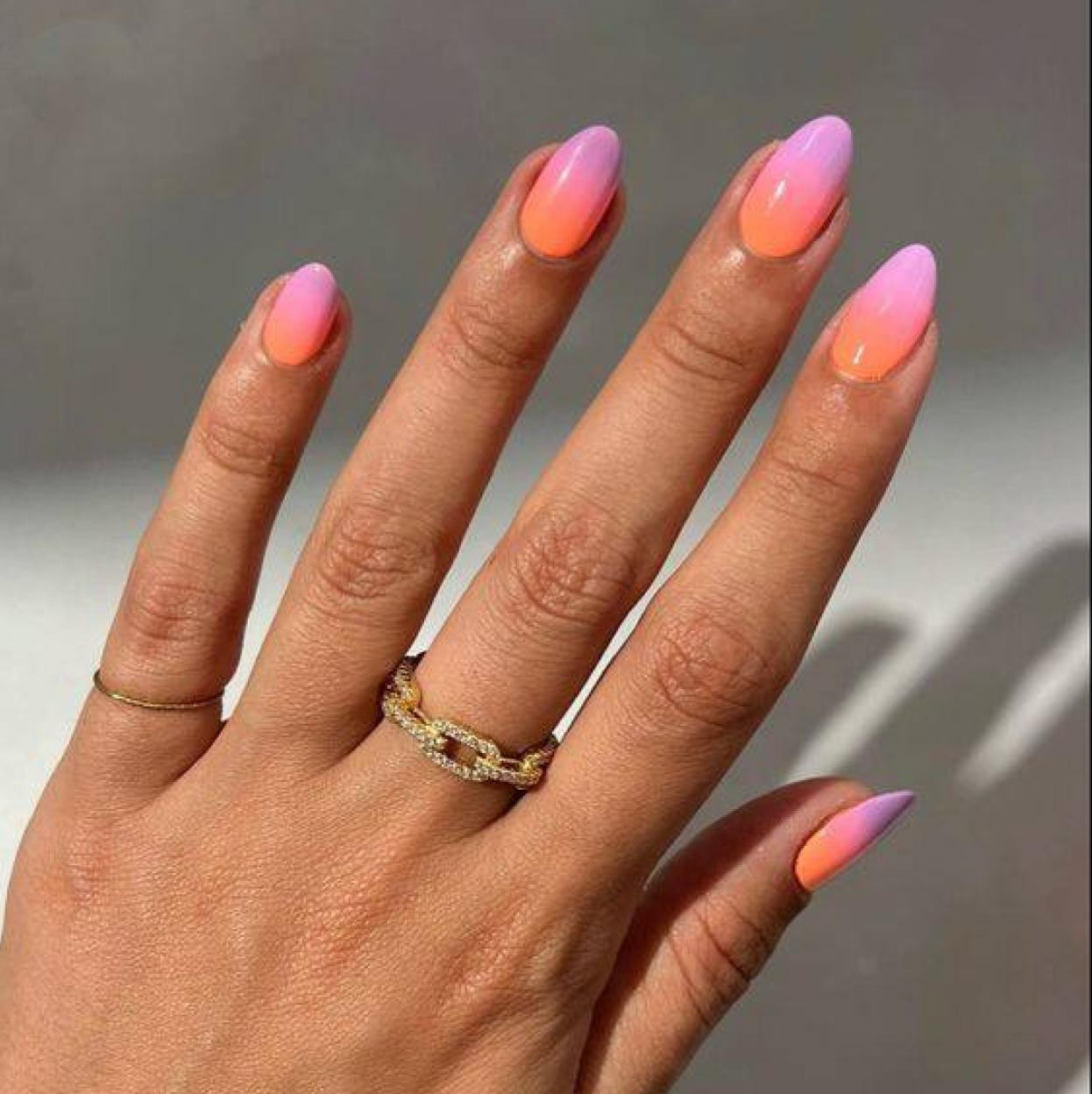 Pink to Orange Summer Gradient Nails Pink to Orange Summer Gradient Nails — Pink Summer Nails 2027