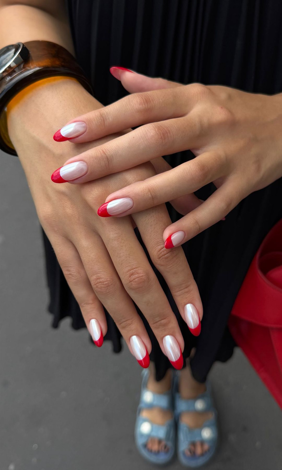 Pearl Glossy Visual Idea — French Tip Nails 2027