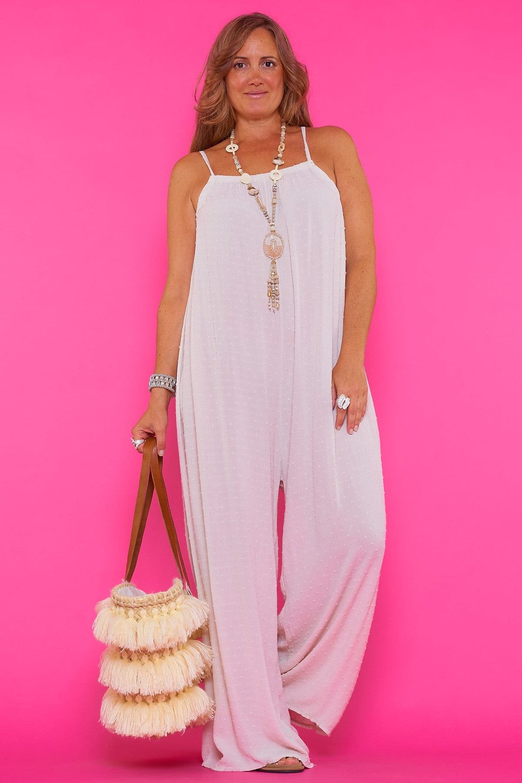 Textured Gauze Jumpsuit for Effortless Summer Casual — Summer Jumpsuit Outfits 2027