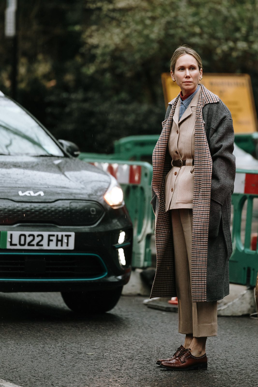 Burgundy Slip Dress with Suede Jacket and Linen Trousers Burgundy Slip Dress with Suede Jacket and Linen Trousers — London Outfits 2027