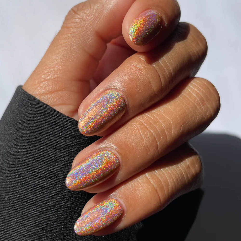 35 uñas de purpurina para que tu manicura brille con luz propia