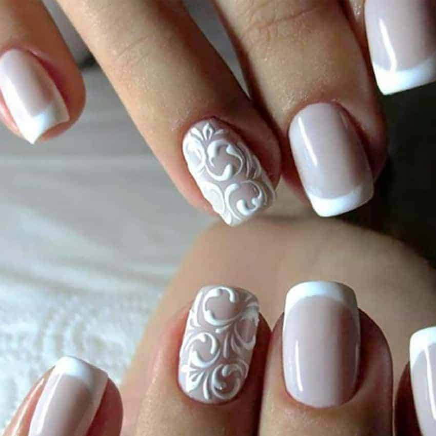 Wedding Visual Idea — Short Wedding Nails 2027