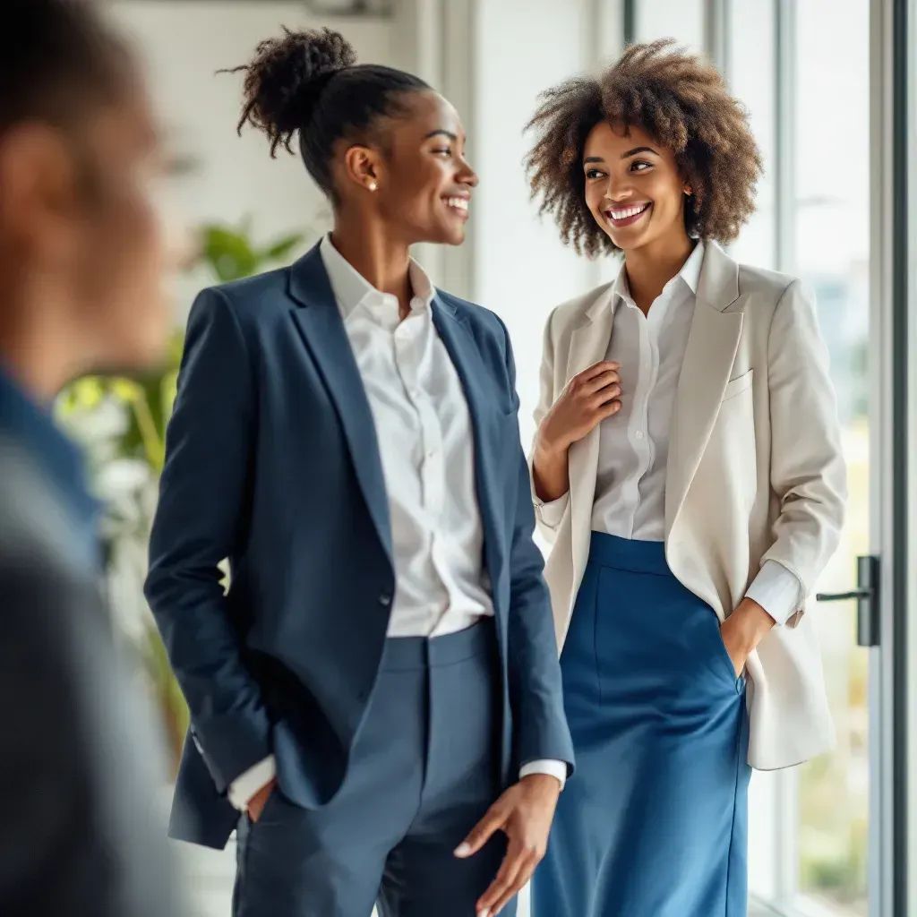 Classic Interview Attire: Navy Suit with Pencil Skirt Classic Interview Attire: Navy Suit with Pencil Skirt — Interview Outfits 2027
