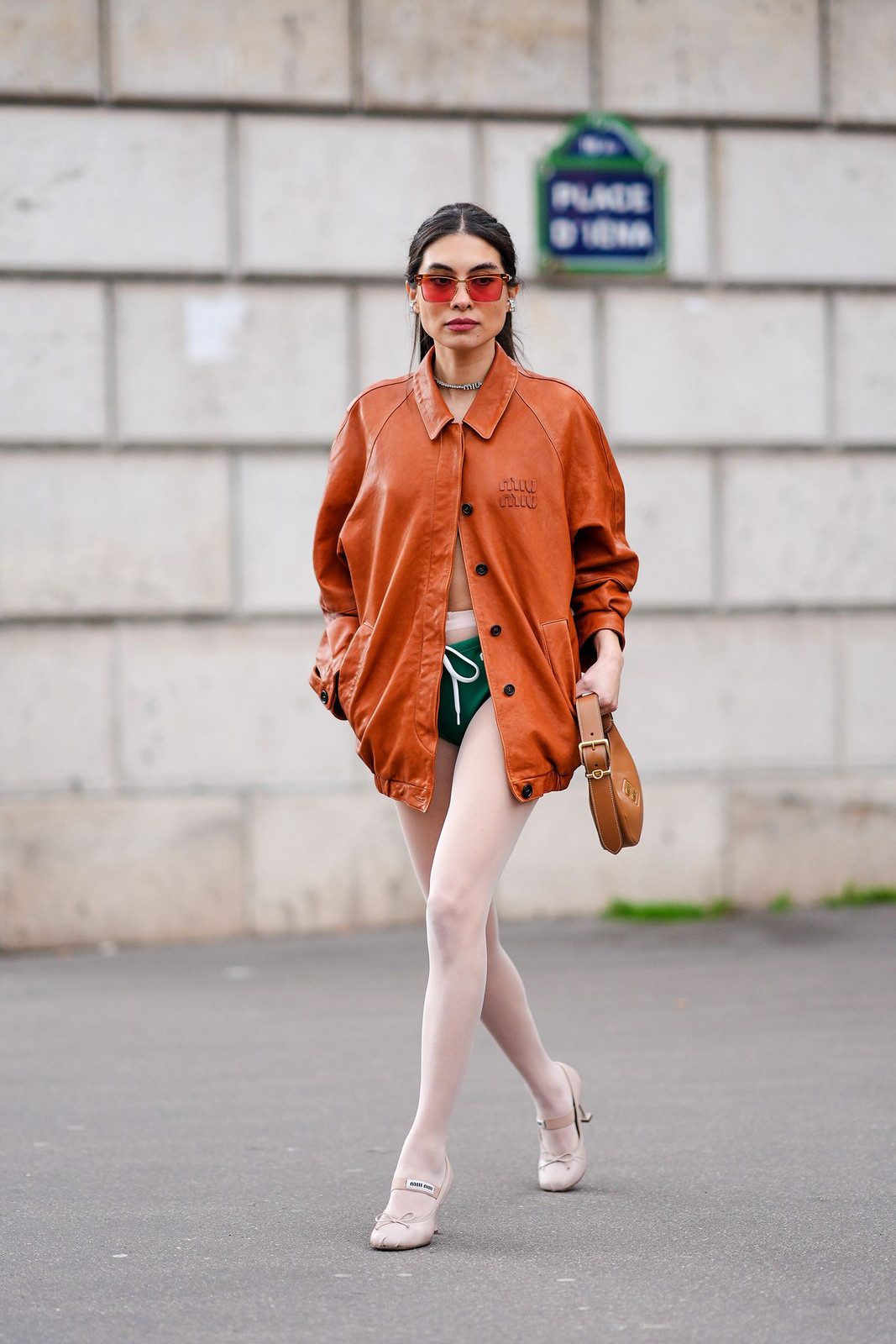 Vibrant Street Style: Sheer White Tights with Leather Jacket — Sheer Tights Outfits 2027