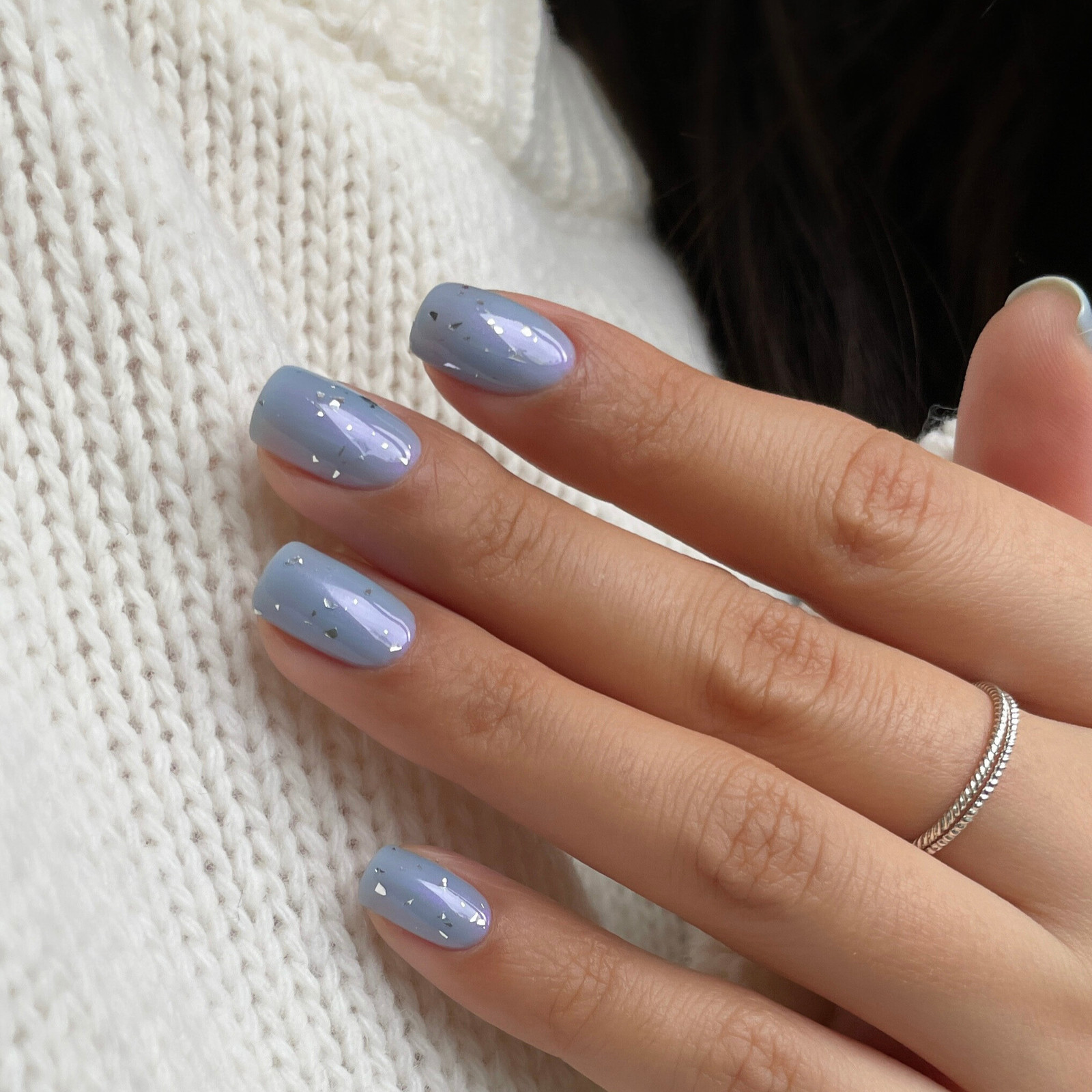Milky Pink Minimalist Dots Oval Milky Pink Minimalist Dots Oval — Winter Nail Trends 2027