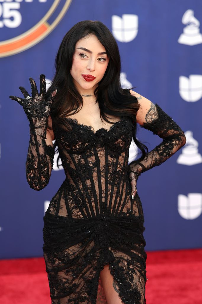 Ruched Sheer Black Lace Dress with Matching Gloves Ruched Sheer Black Lace Dress with Matching Gloves — Sheer Dress 2027