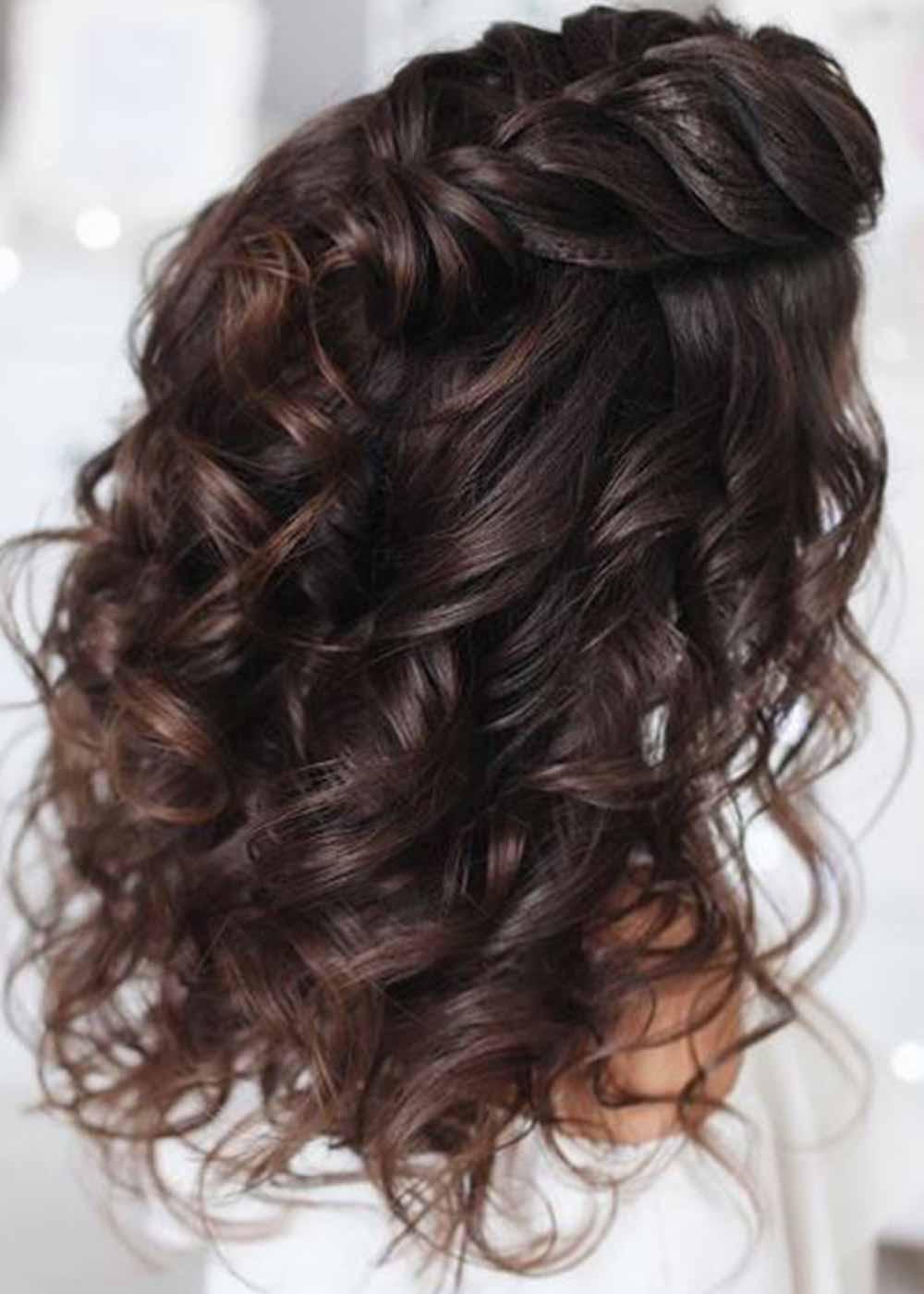 Braided Half-Up Half-Down — Prom Hairstyles 2027 for Curly Hair