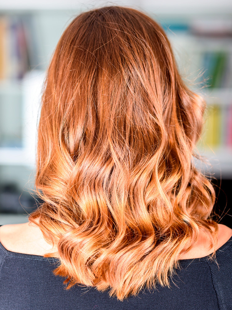 Warm Blonde and Copper Balayage Blend Warm Blonde and Copper Balayage Blend — Balayage on Medium Hair 2027