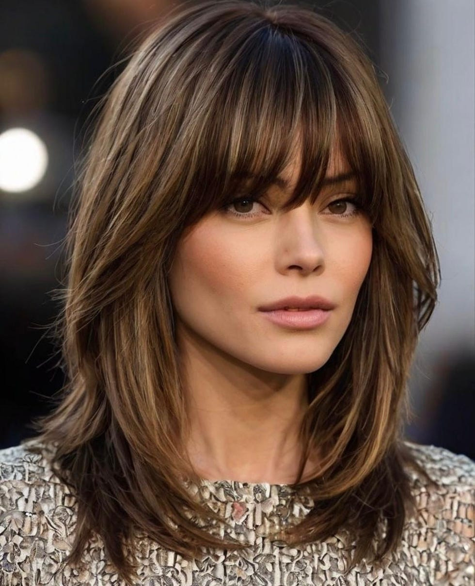 Mid-Back Visual Idea Mid-Back Visual Idea — Bangs 2027 for Square Face