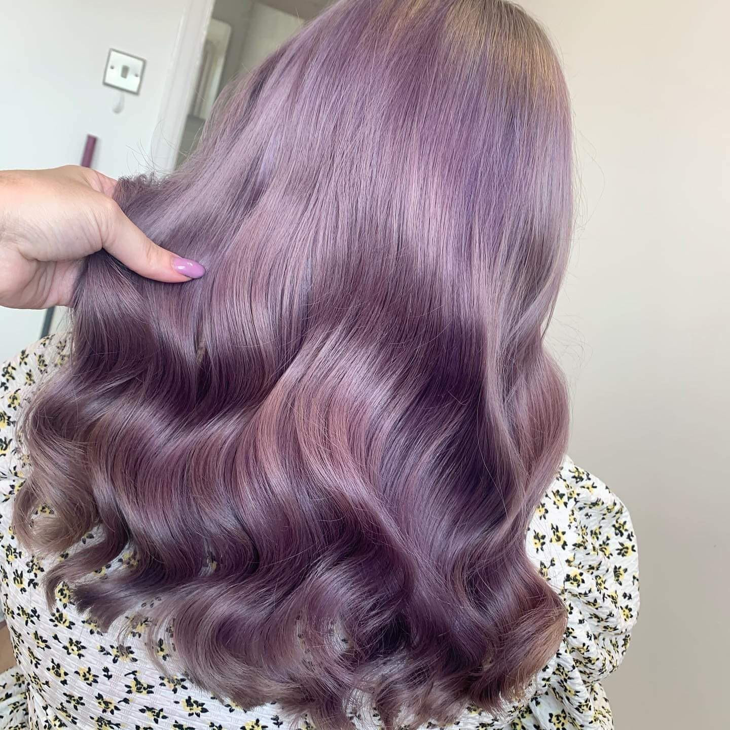 Smoky Lavender With Dark Roots Smoky Lavender With Dark Roots — Lavender Hair 2027