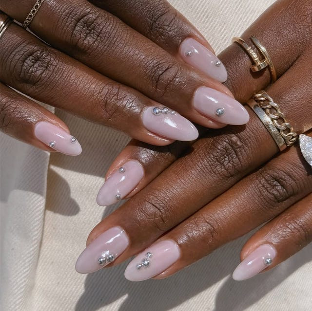 Small Silver Rhinestones Visual Idea Small Silver Rhinestones Visual Idea — Nail Extensions 2027