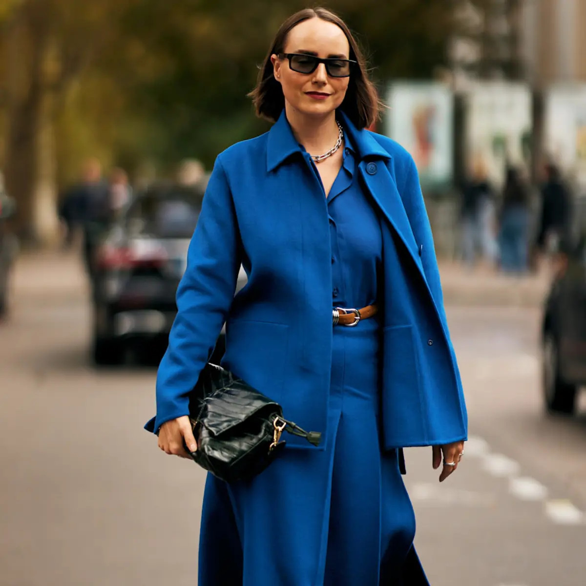 Oversized Cobalt Blue Jacket with Wide-Leg Pants for Street Style Oversized Cobalt Blue Jacket with Wide-Leg Pants for Street Style — Cobalt Blue Outfits 2027