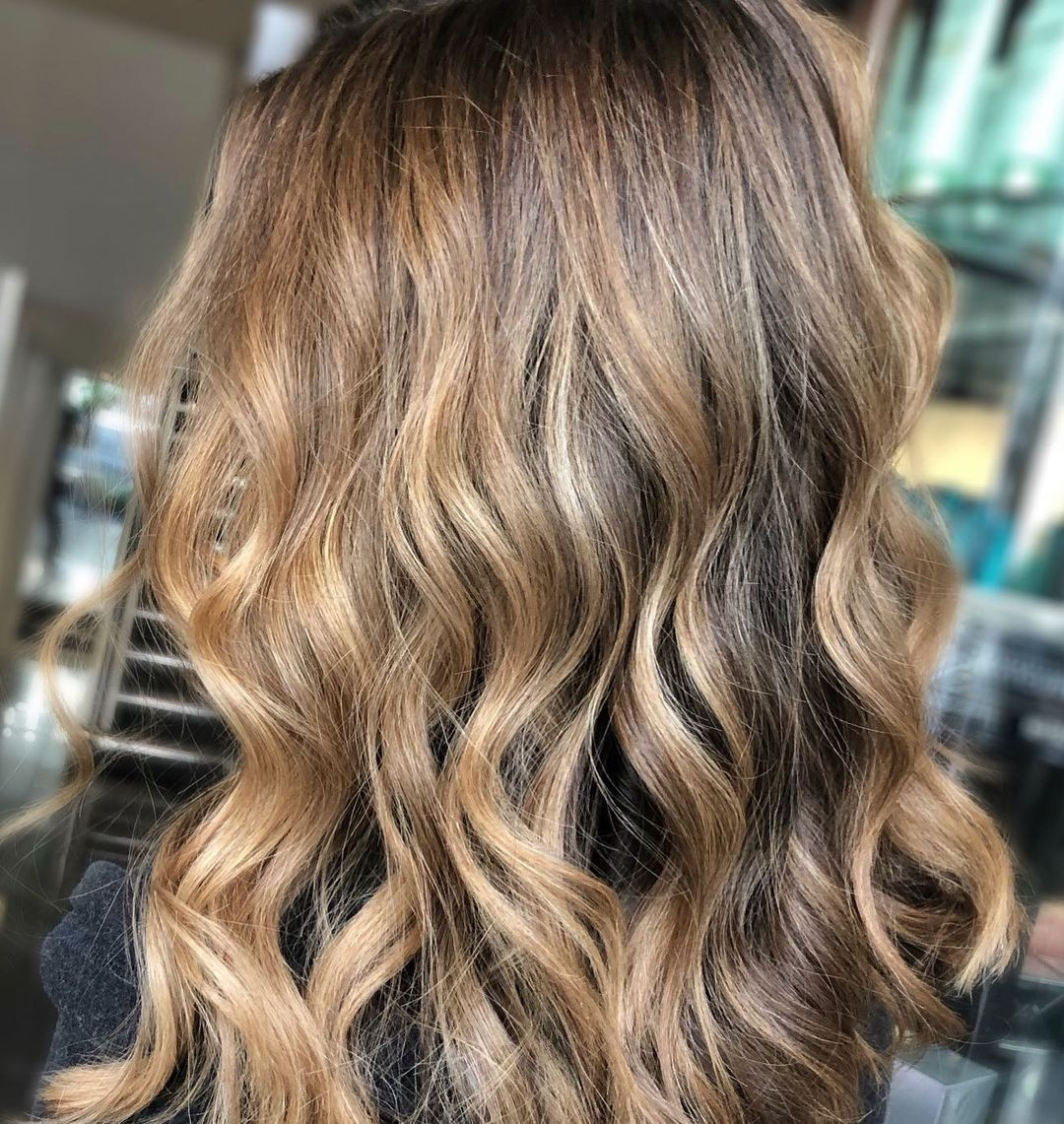 Mid-Back Dark Blonde With Natural Balayage — Low Maintenance Hair Color 2027