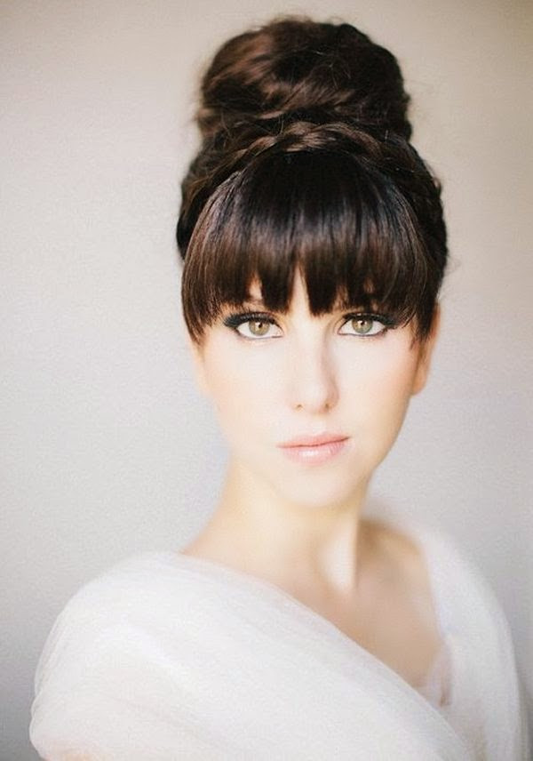 Voluminous High Bun With Braided Crown Voluminous High Bun With Braided Crown — Prom Hairstyles 2027 with Bangs
