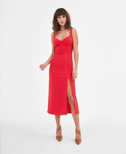 Tan Pointed-Toe Heels Outfit Idea — Red Valentines Outfits 2027