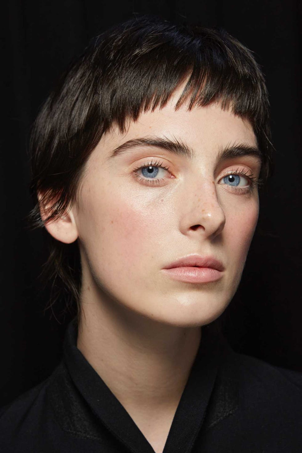 Dark Brown Pixie With Choppy Baby Bangs — Straight Pixie Cut Features Very Short Dark Brown Pixie With Choppy Baby Bangs — Straight Pixie Cut Features Very Short — Baby Bangs 2027