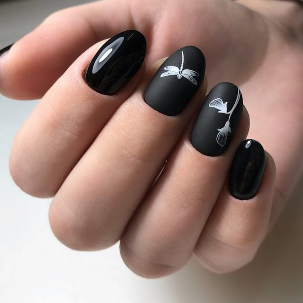 Visual Idea — And Another With A Floral Branch Design Visual Idea — And Another With A Floral Branch Design — Modest Nails 2027