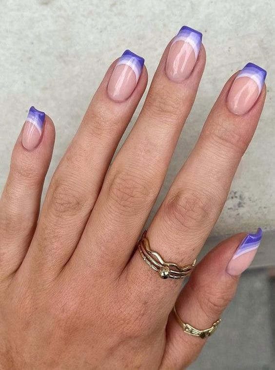 Pastel Blue And Lilac Tips Visual Idea Pastel Blue And Lilac Tips Visual Idea — Square Nails 2027