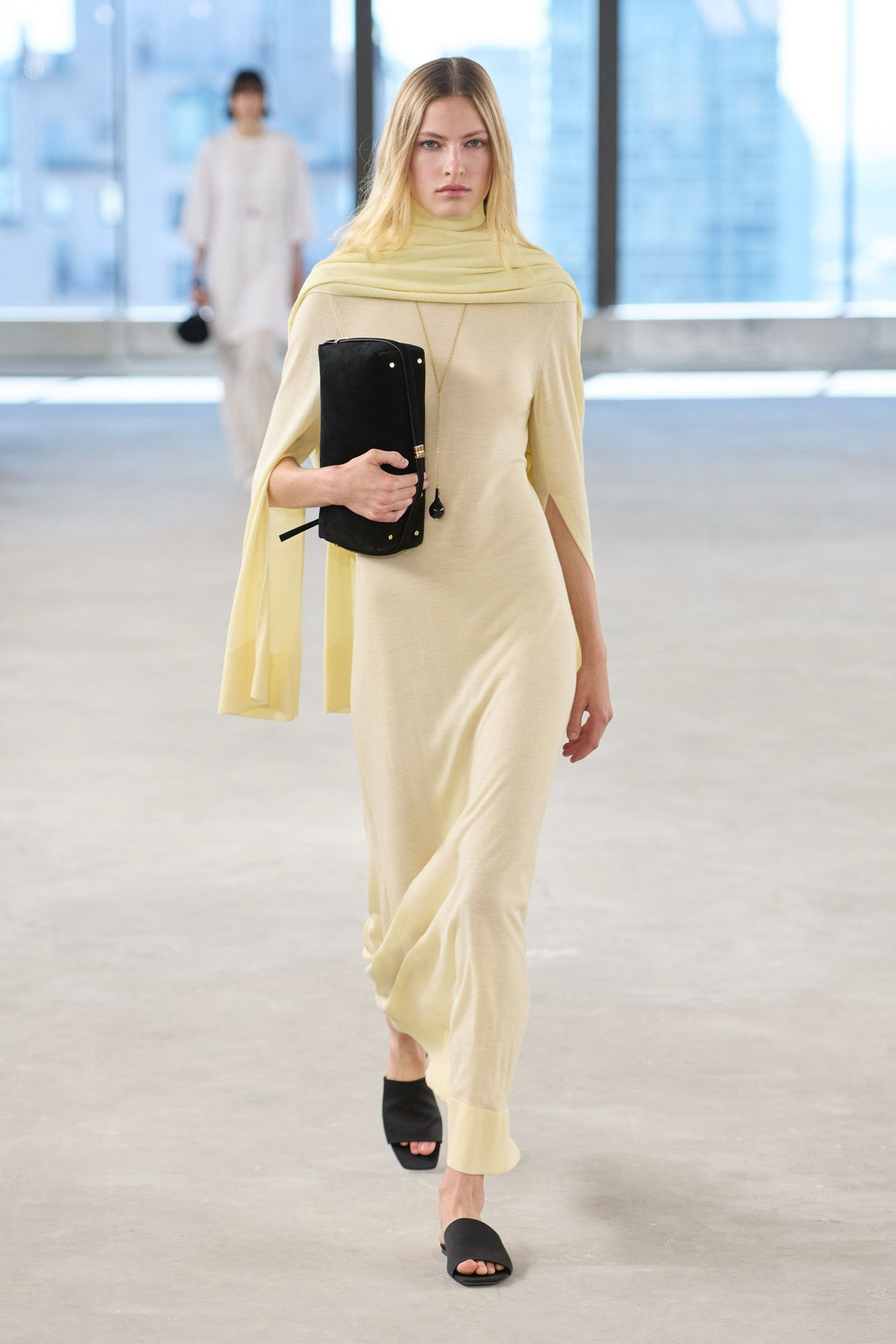 Cream Knit Dress with Cape Sleeves and Scarf Cream Knit Dress with Cape Sleeves and Scarf — Aesthetic Outfits 2027
