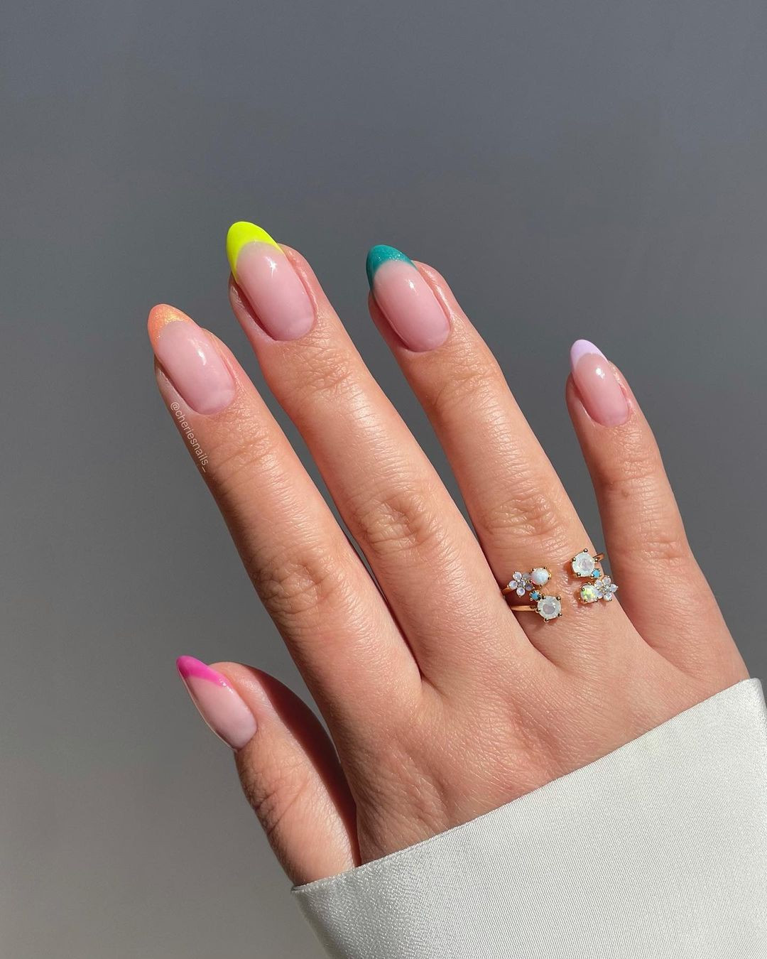 Multi-Colored French Tips Visual Idea — Nail Designs 2027