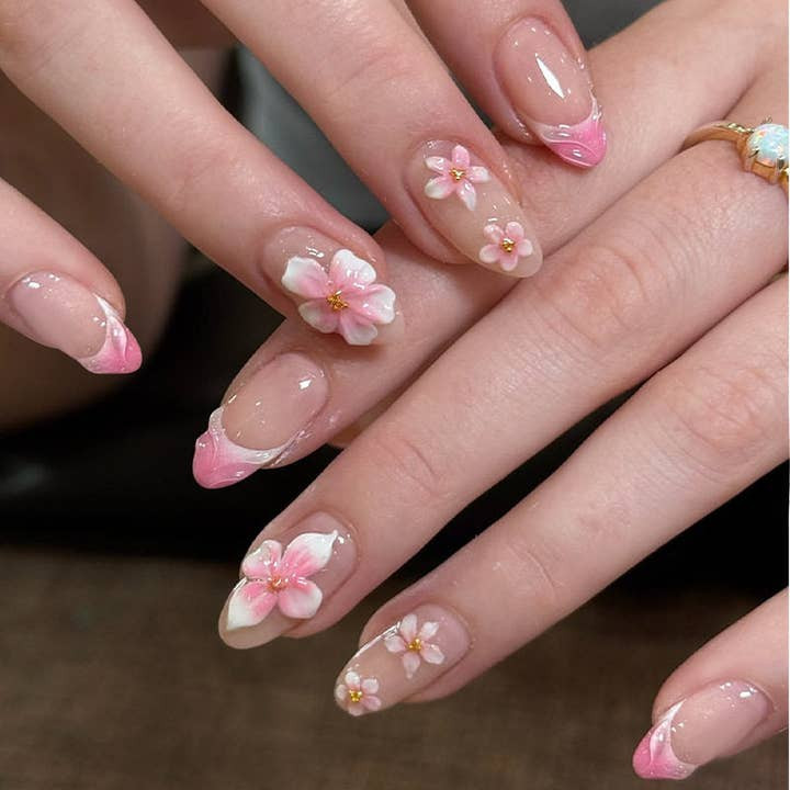 Glossy Visual Idea Glossy Visual Idea — Almond Press On Nails 2027