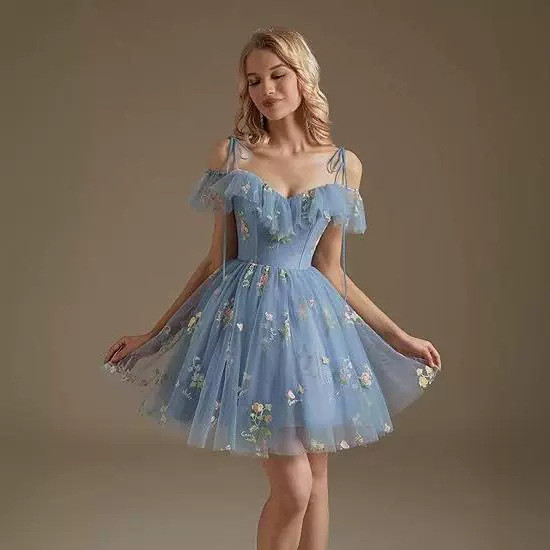 Off-Shoulder Dress With Ruffled Sleeves Outfit Idea Off-Shoulder Dress With Ruffled Sleeves Outfit Idea — After Prom Outfits 2027