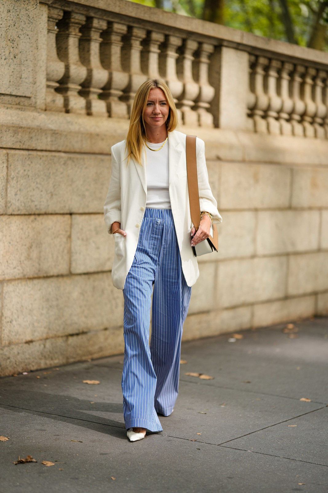 Striped Wide-Leg Trousers: The Statement Piece for a Chic Office Look — Summer Work Outfits 2027