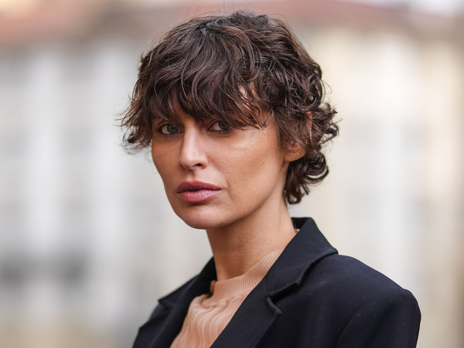Dark Brown Wavy Pixie with Textured Layers Dark Brown Wavy Pixie with Textured Layers — Wavy Pixie 2027