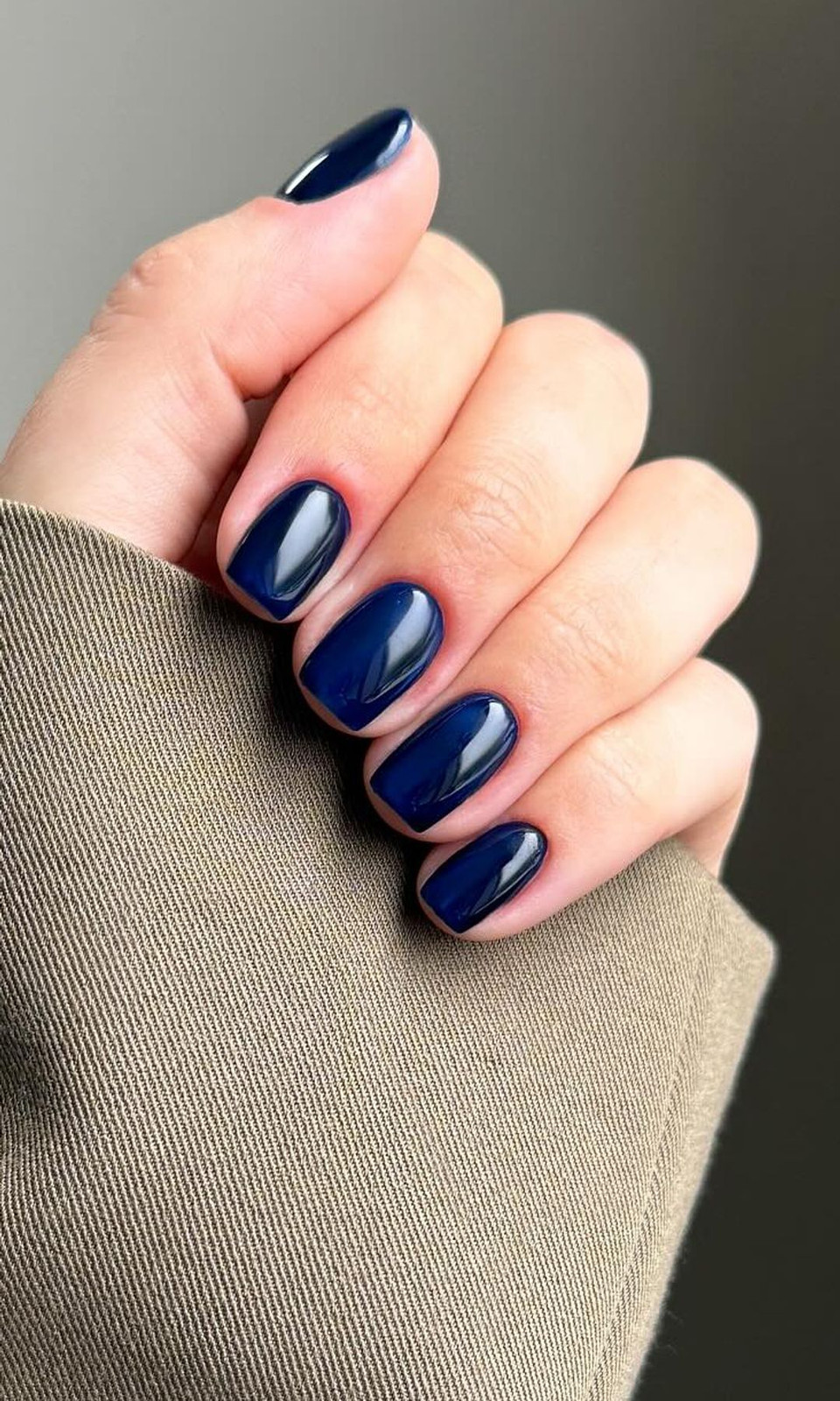 Deep Dark Blue Visual Idea Deep Dark Blue Visual Idea — Short Winter Nails 2027