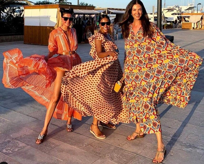 Flowing Maxi Dresses with Assorted Flat Sandals Flowing Maxi Dresses with Assorted Flat Sandals — Summer Outfits 2027 with Sandals
