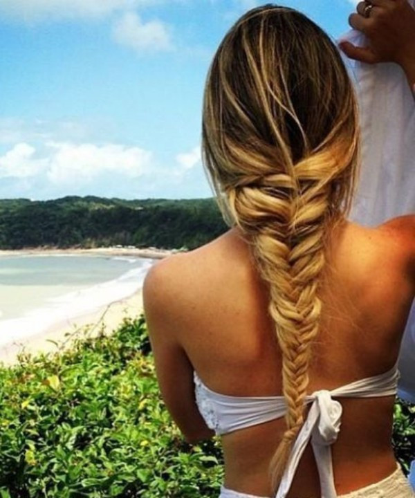 Long Fishtail Braid On Blonde Hair Long Fishtail Braid On Blonde Hair — Cruise Hairstyles 2027