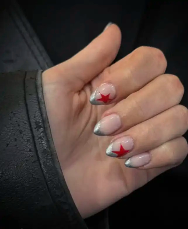 Festive Visual Idea Festive Visual Idea — Winter Round Nails 2027