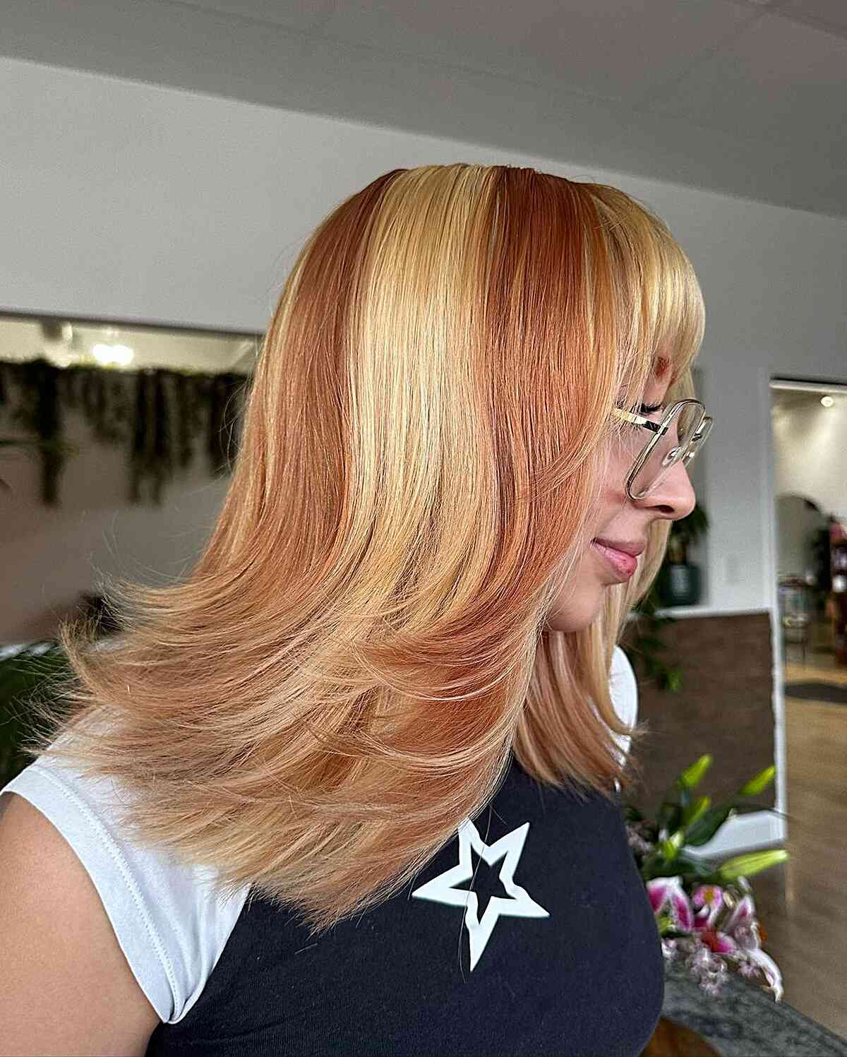 Platinum Blonde With Pink Red Blue Streaks — Y2K Hair Color 2027