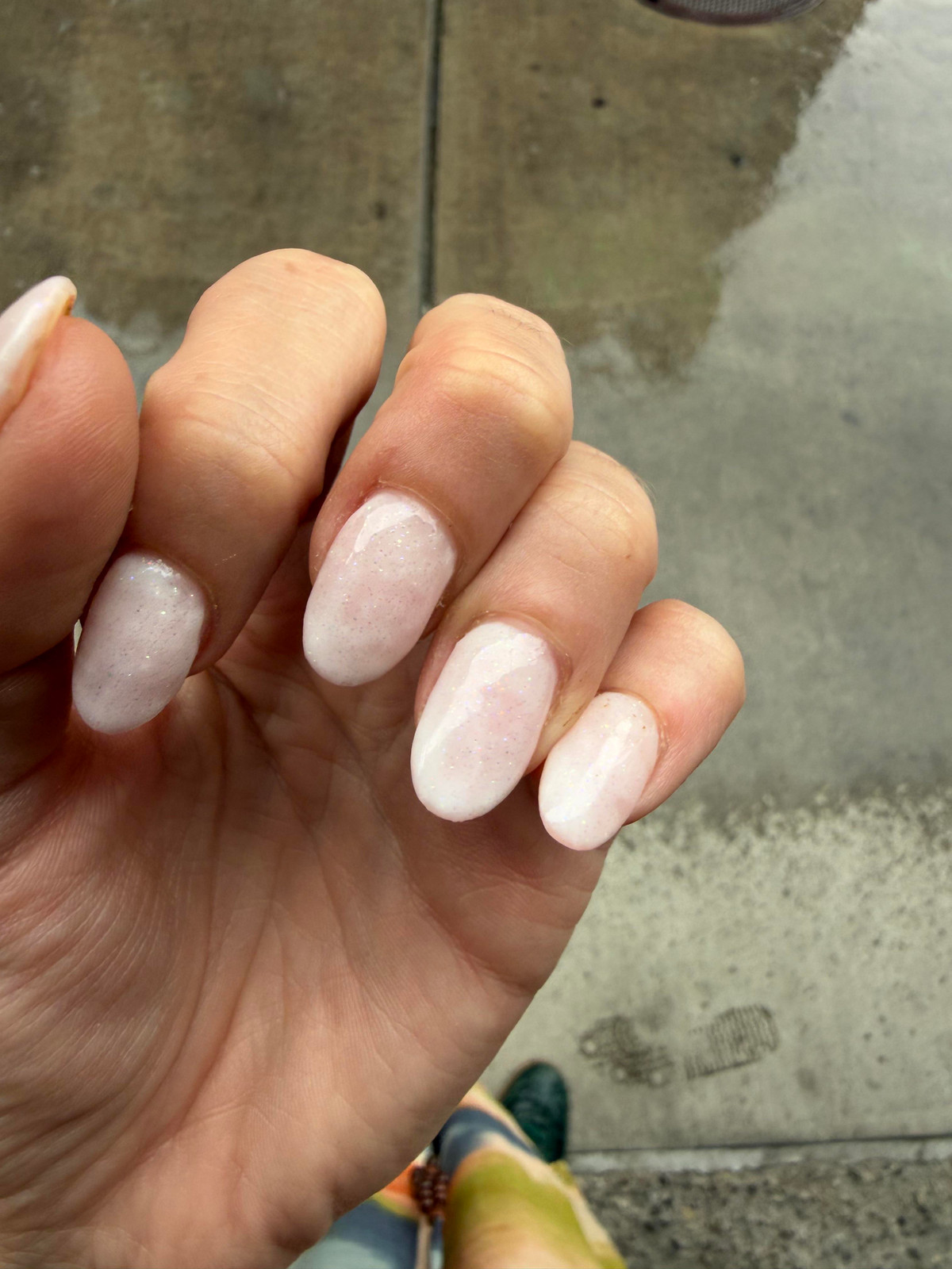 Milky White Frosted Oval Nails Milky White Frosted Oval Nails — Frosted Nails 2027