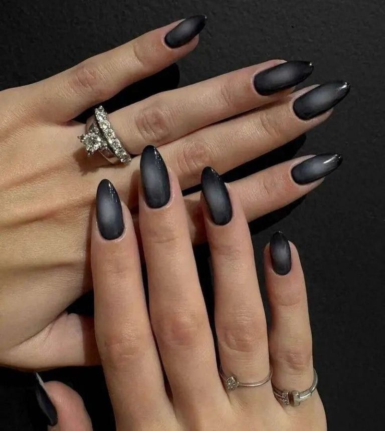 Matte With Subtle Shimmer Visual Idea Matte With Subtle Shimmer Visual Idea — Black Nails 2027