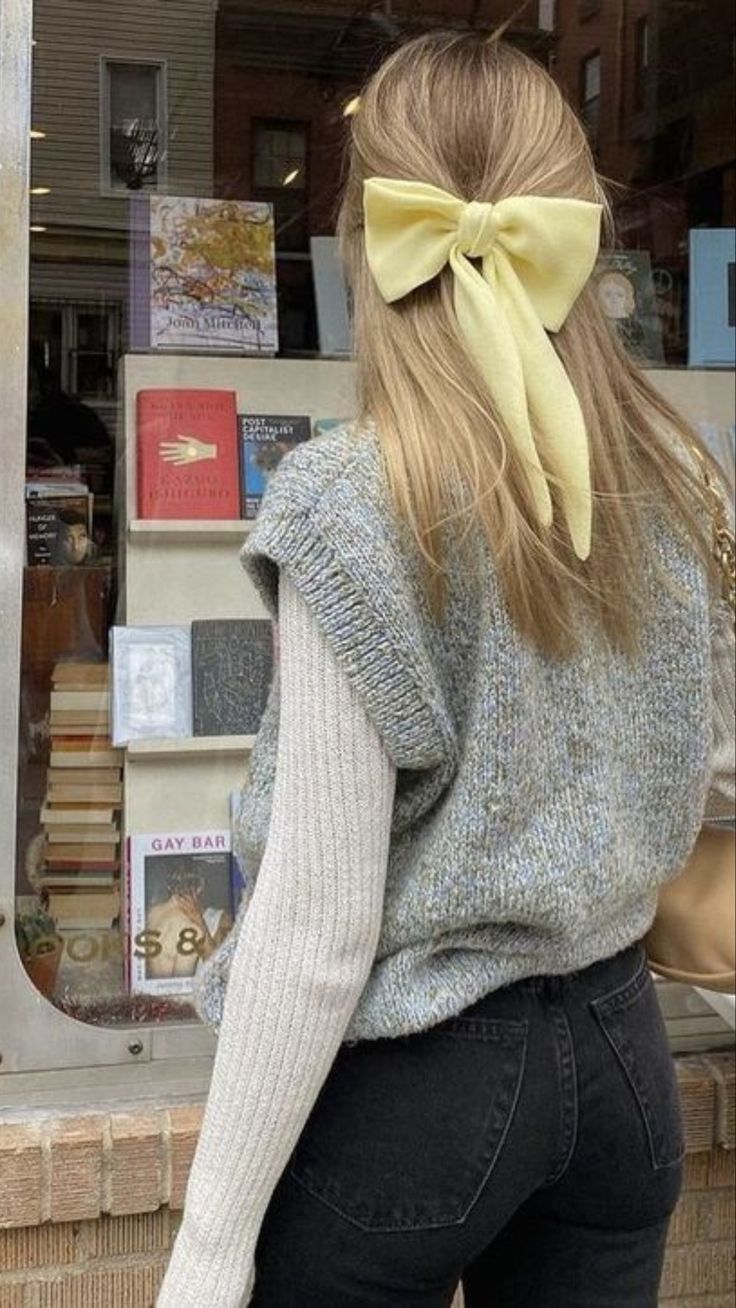 Light Blue Knit Vest Over Ribbed Long Sleeve Top Light Blue Knit Vest Over Ribbed Long Sleeve Top — Everyday Outfits 2027