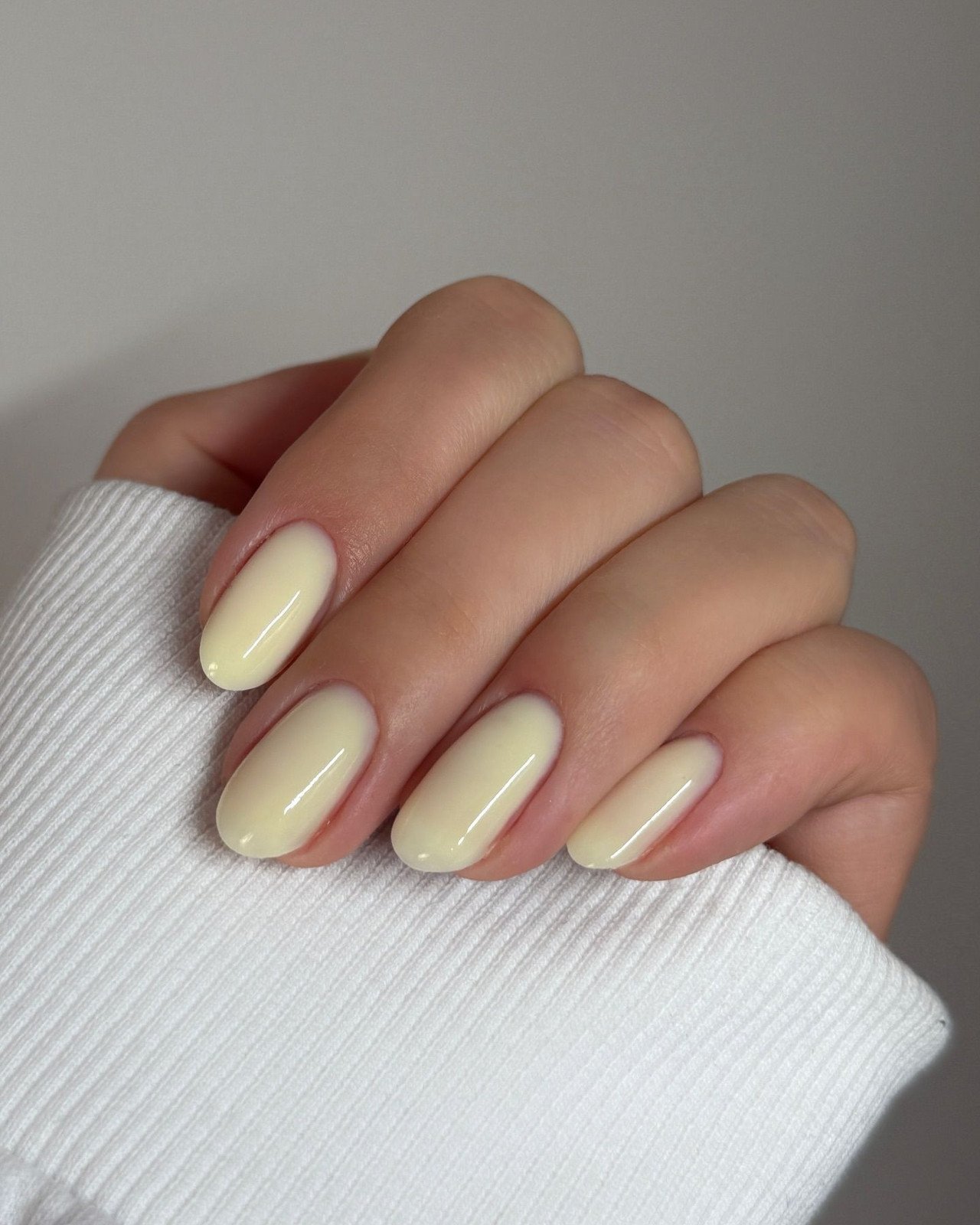 Pale Milky Yellow Polish Pale Milky Yellow Polish — Pastel Nails 2027 for Pale Skin