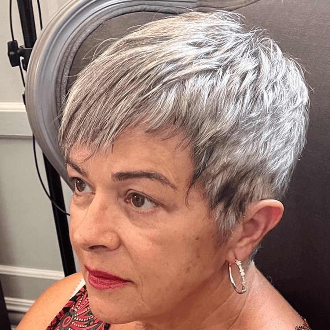 Textured Silver Pixie With Darker Undertones Textured Silver Pixie With Darker Undertones — Hairstyles 2027 for Women Over 60