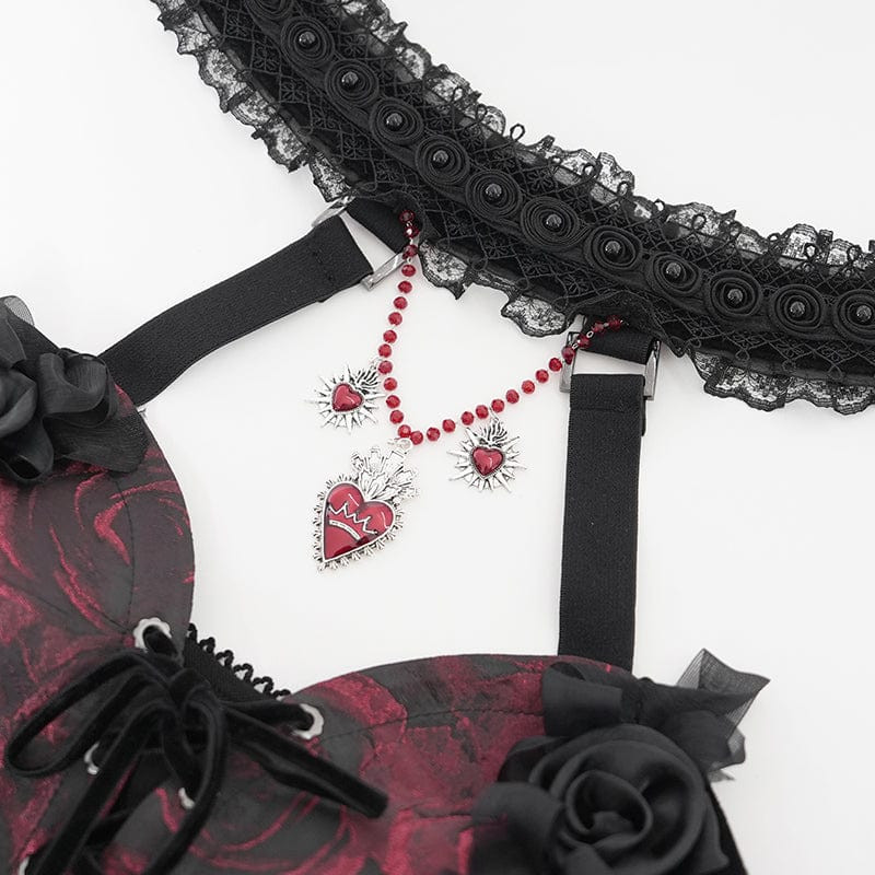 Sacred Heart Pendant with Lace and Gothic Details Sacred Heart Pendant with Lace and Gothic Details — Heart Outfits 2027