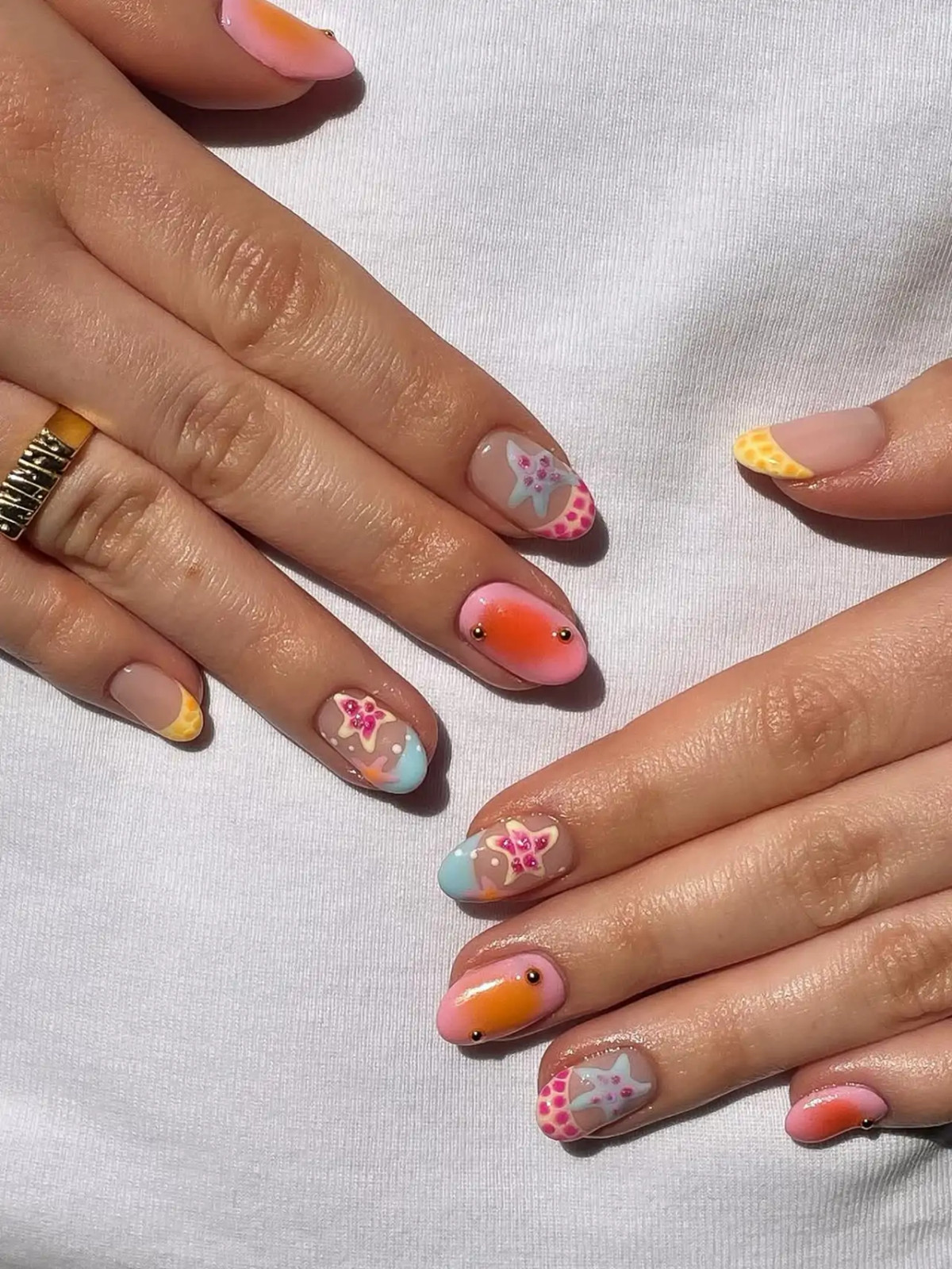 Ombre Tips with Wave Accents Ombre Tips with Wave Accents — Hawaii Nails 2027