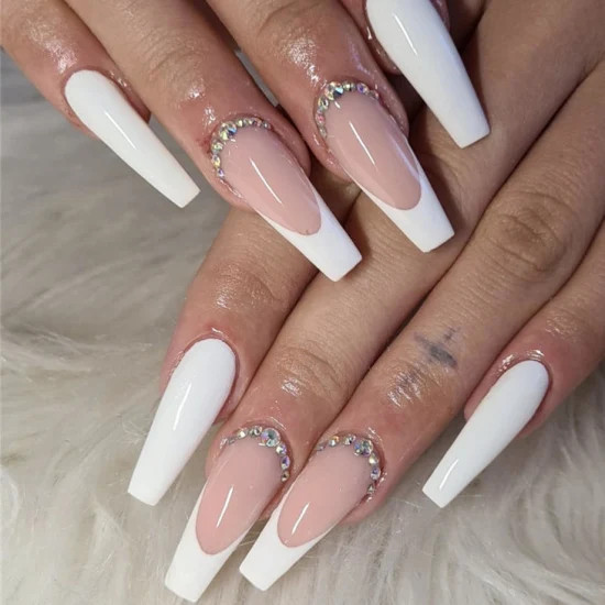 Visual Idea — The Hands Are Posed Against A Soft — Prom Press On Nails 2027
