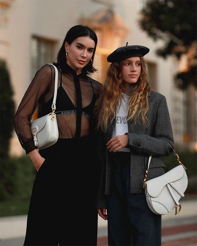 Street Style Duo: Black Beret with Blazer and Sheer Top Street Style Duo: Black Beret with Blazer and Sheer Top — Beret Outfits 2027