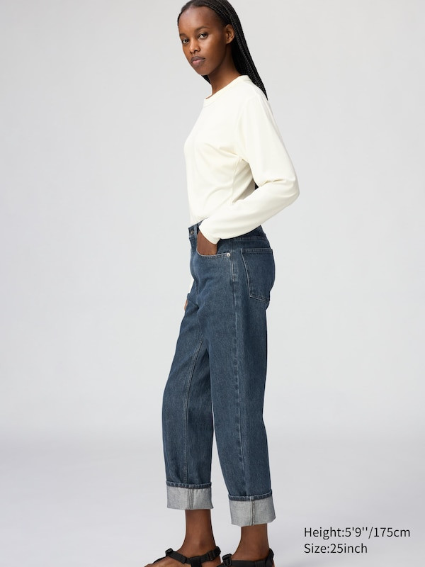 Comfort First: Relaxed Straight-Leg Jeans with a Long-Sleeve Top Comfort First: Relaxed Straight-Leg Jeans with a Long-Sleeve Top — High Waisted Jeans 2027