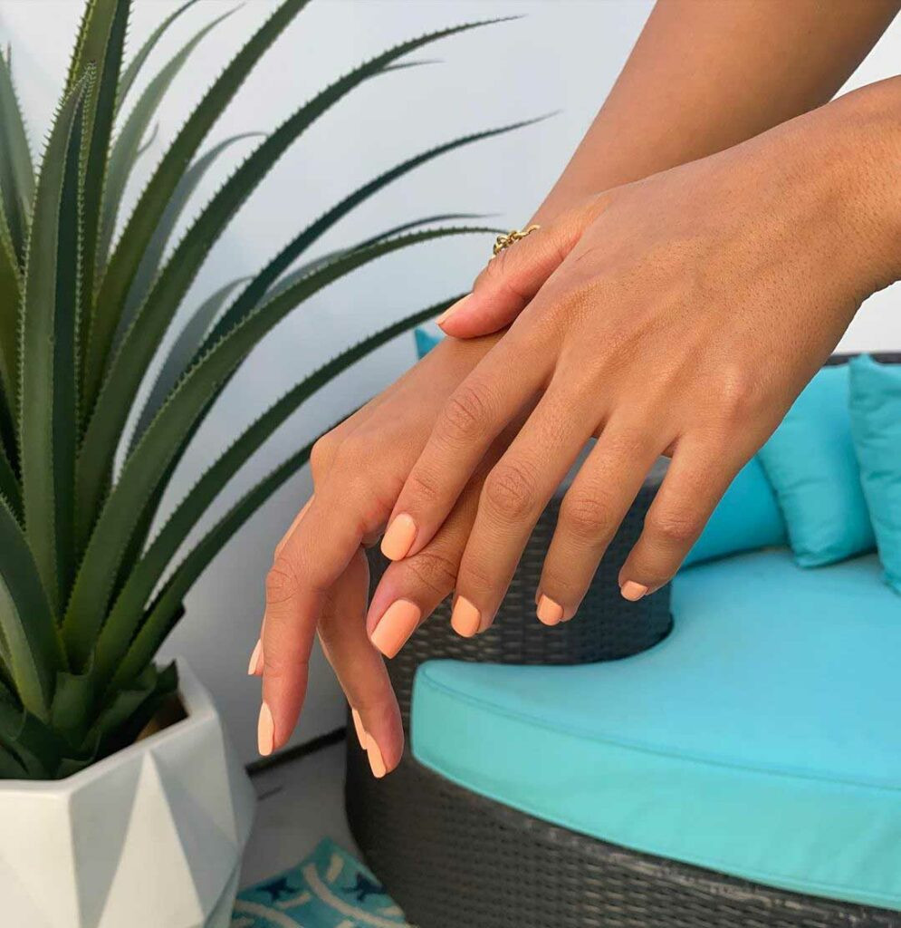 Visual Idea — Short Oval Nails Are Painted In A Solid Visual Idea — Short Oval Nails Are Painted In A Solid — Mom Nails 2027