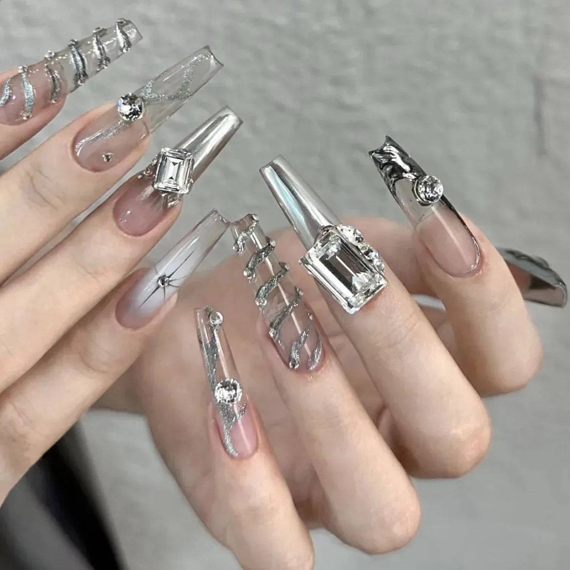 Glossy Visual Idea Glossy Visual Idea — Y2K Nails 2027