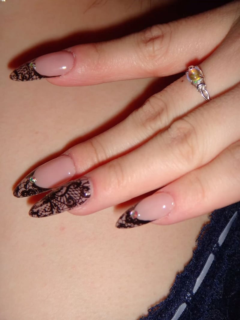 Evening Gothic Visual Idea Evening Gothic Visual Idea — Lace Nails 2027