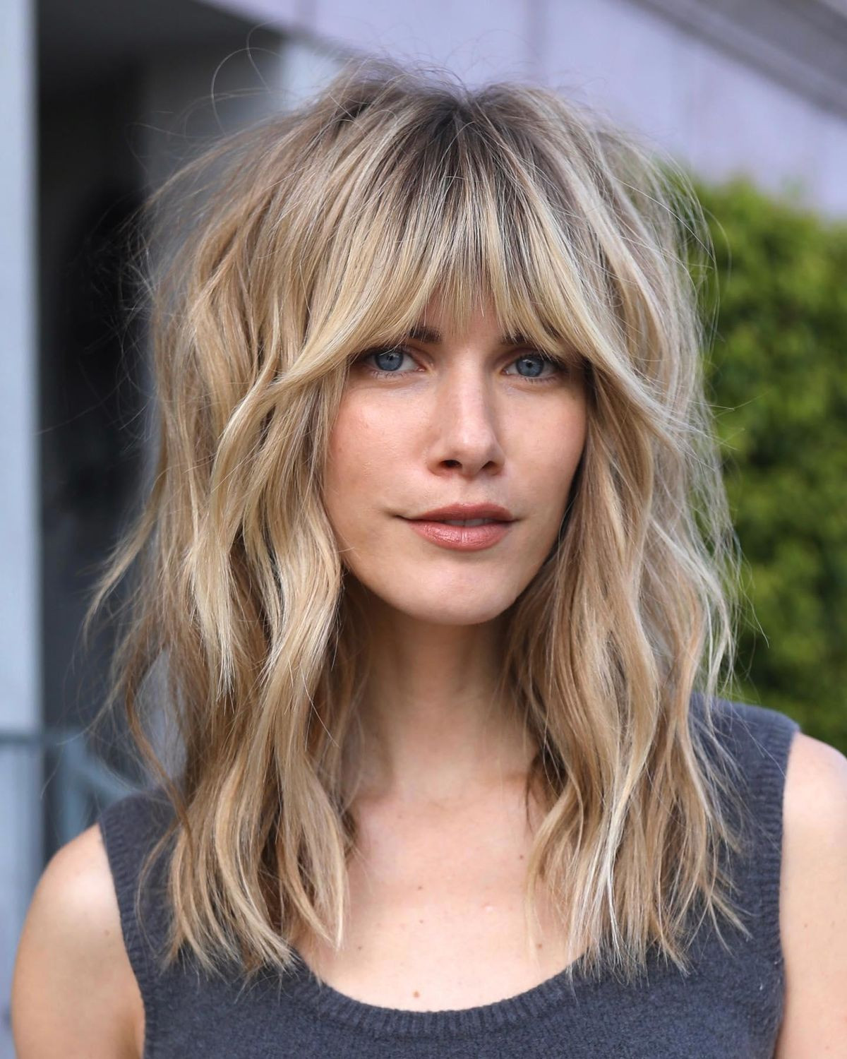 Light Blonde Collarbone Shag Light Blonde Collarbone Shag — Choppy Layers 2027