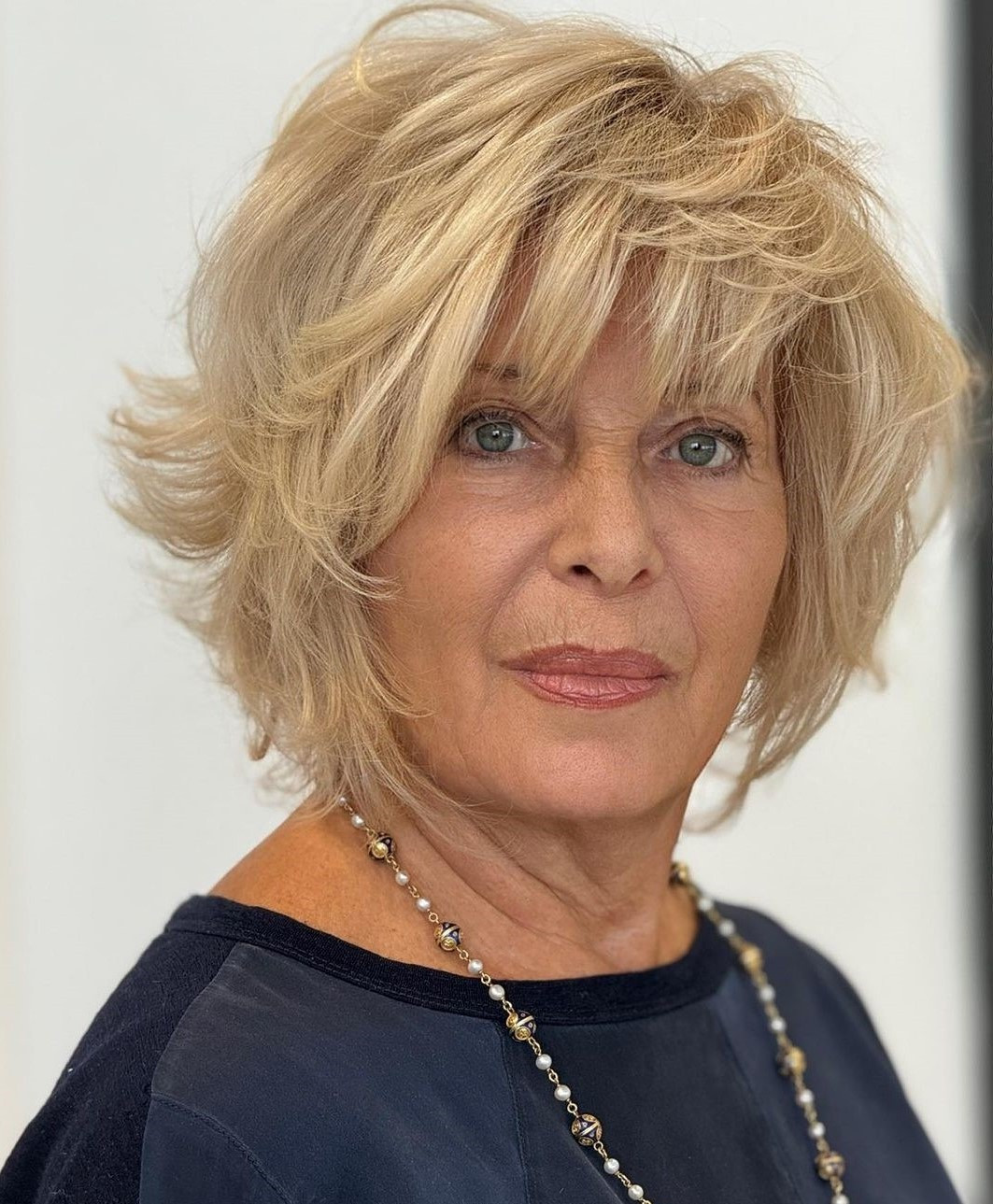 Ash Blonde Layered Bob With Wispy Bangs — Bangs 2027 for Women Over 60