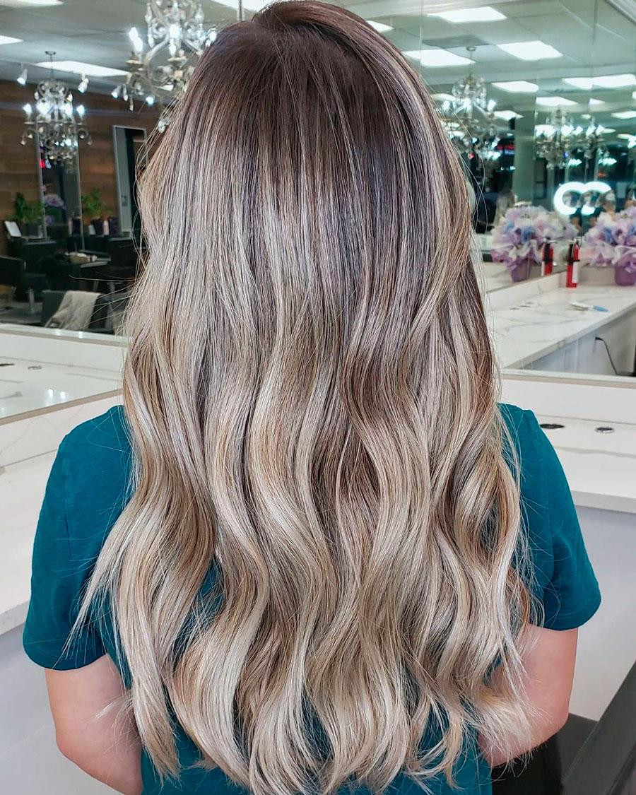 Dark Blonde To Ash Blonde Balayage Dark Blonde To Ash Blonde Balayage — Hair Color 2027 for Heart Face