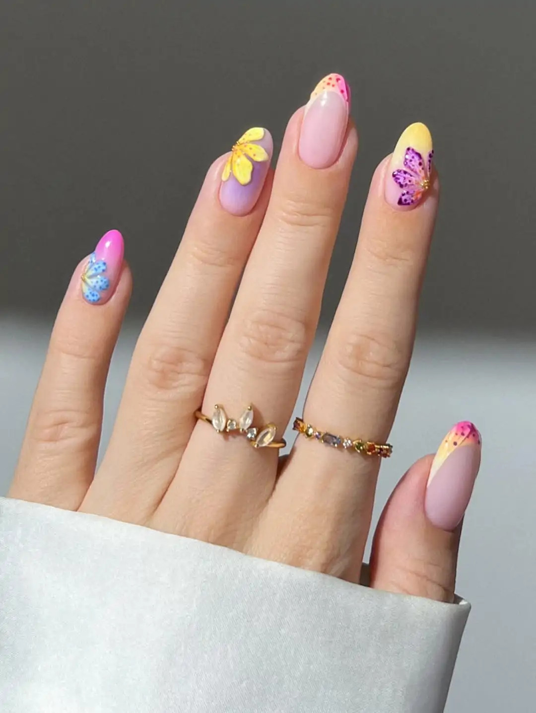 Gradient French with 3D Accents Gradient French with 3D Accents — Hawaii Nails 2027